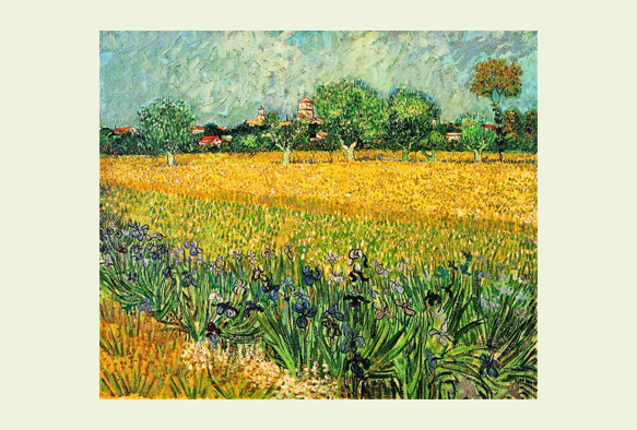 ruI|-Sbz- View of Arles with Irises in the Foreground