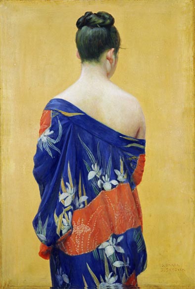 岡田三郎助-女性画