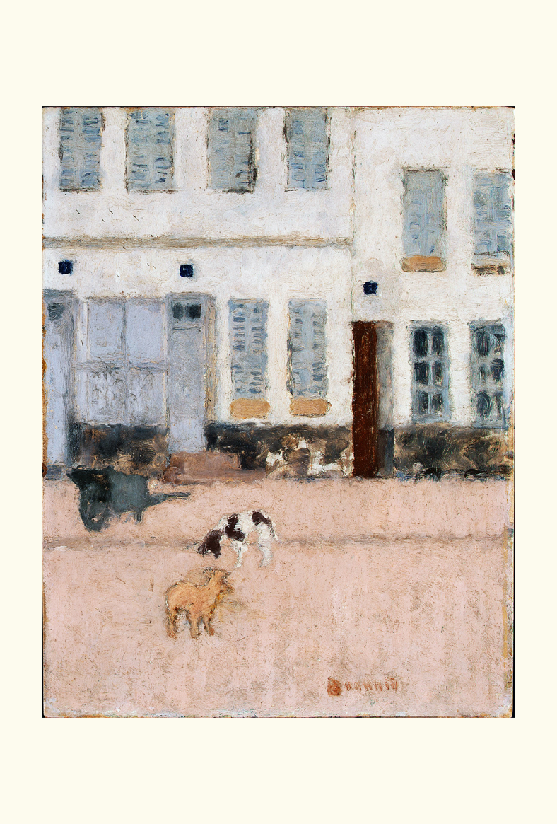 ボナール-Two Dogs in a Deserted Street