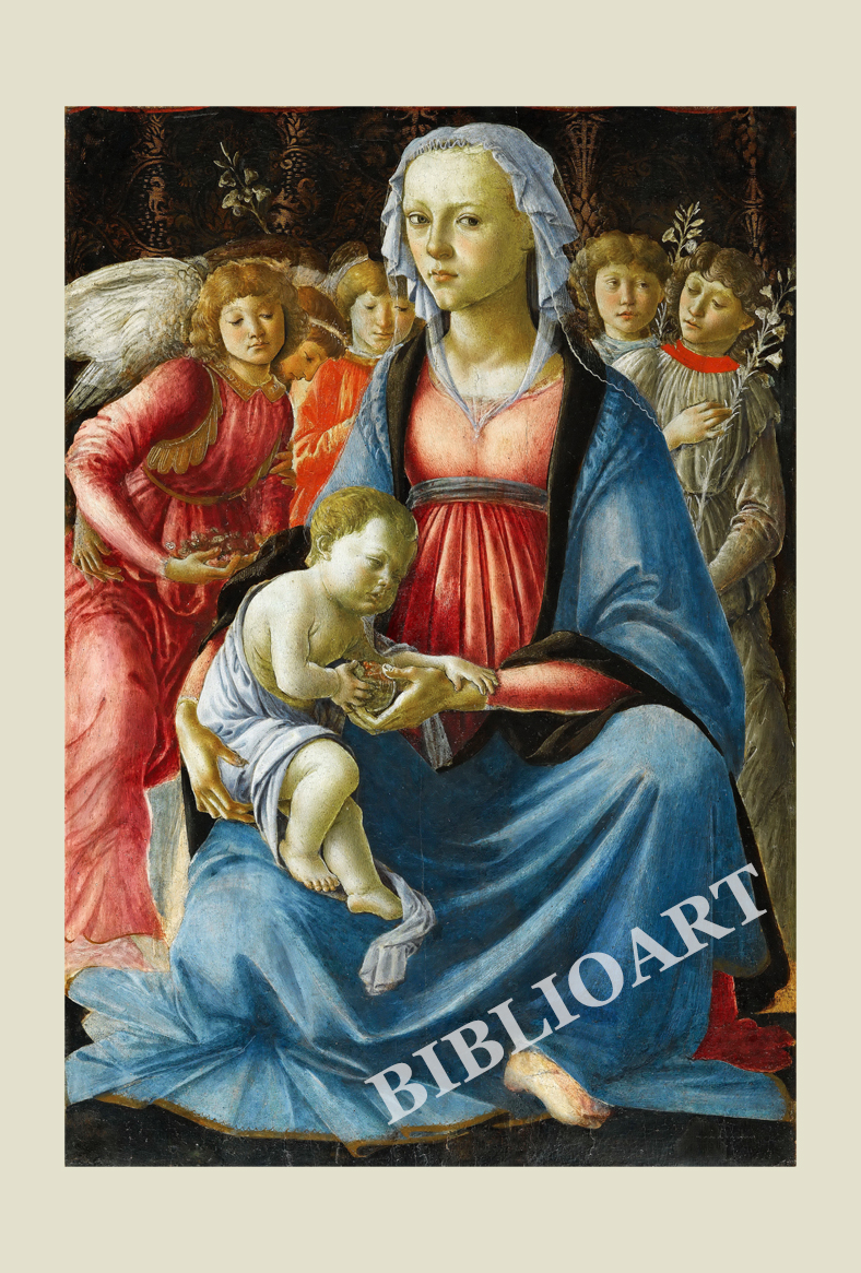 ruI|-{beB`F-Madonna and Child with Five Angels