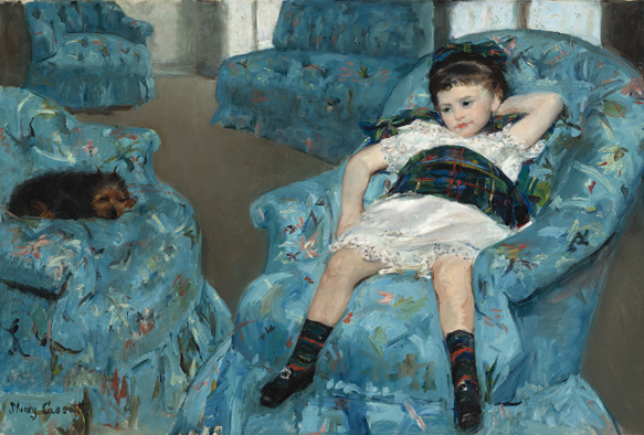 ruI|-JTbg-Little Girl in a Blue Armchair