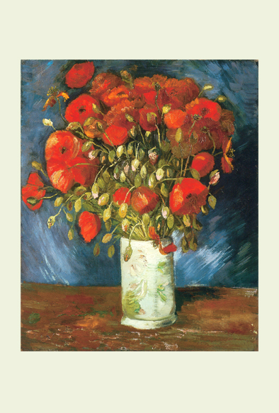 ビブリオポリ-ゴッホ-赤いヒナゲシのある花瓶
