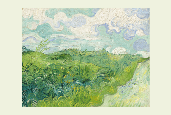 ビブリオポリ-ゴッホ-Green Wheat Fields, Auvers