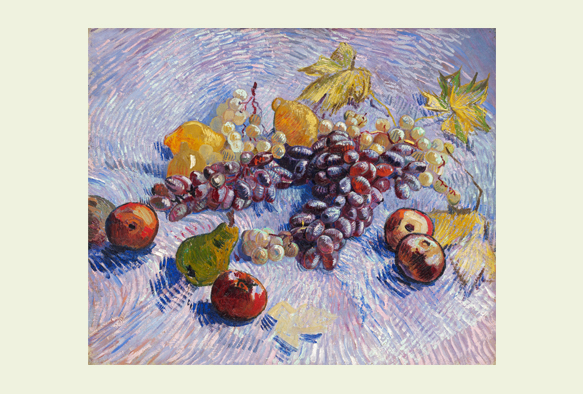 ビブリオポリ-ゴッホ-Grapes, Lemons, Pears, and Apples
