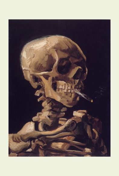 ビブリオポリ-ゴッホ-Skull with a Burning Cigarette