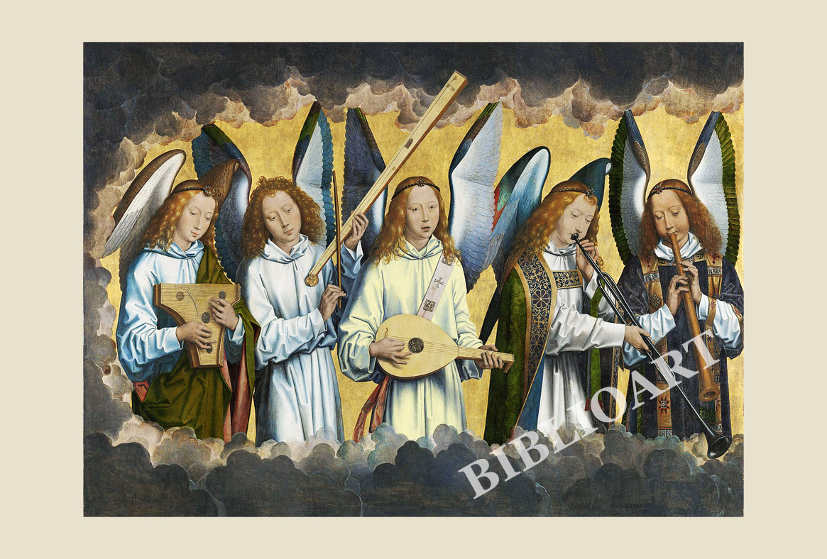 メムリンク-Christ with singing and music-making Angels