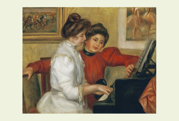 ruI|-m[-Yvonne and Christine Lerolle Playing the Piano