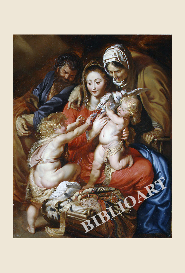 ビブリオポリ-ルーベンス-聖家族と聖エリザベスと洗礼者聖ヨハネ