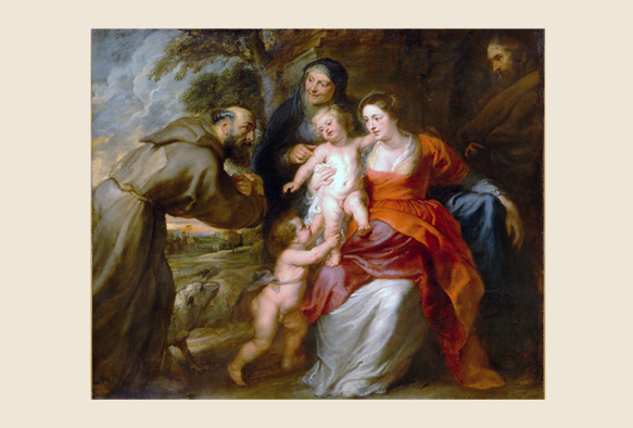 ビブリオポリ-ルーベンス-聖家族と聖エリザベス、幼子バプテストのヨハネ