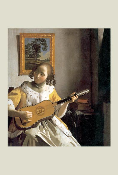 フェルメール-ギターを弾く女