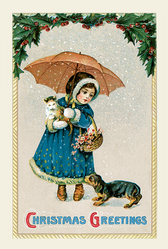 ビブリオポリ-クリスマスカード-猫