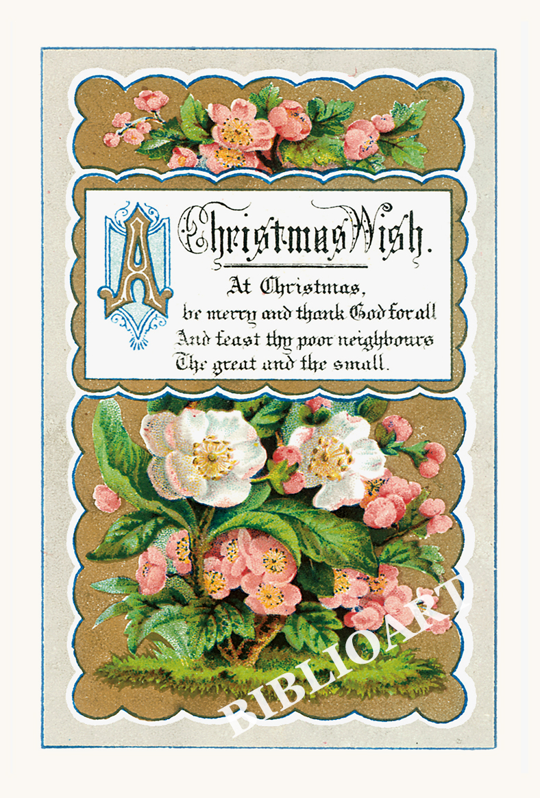 クリスマスカード−ボタニカル