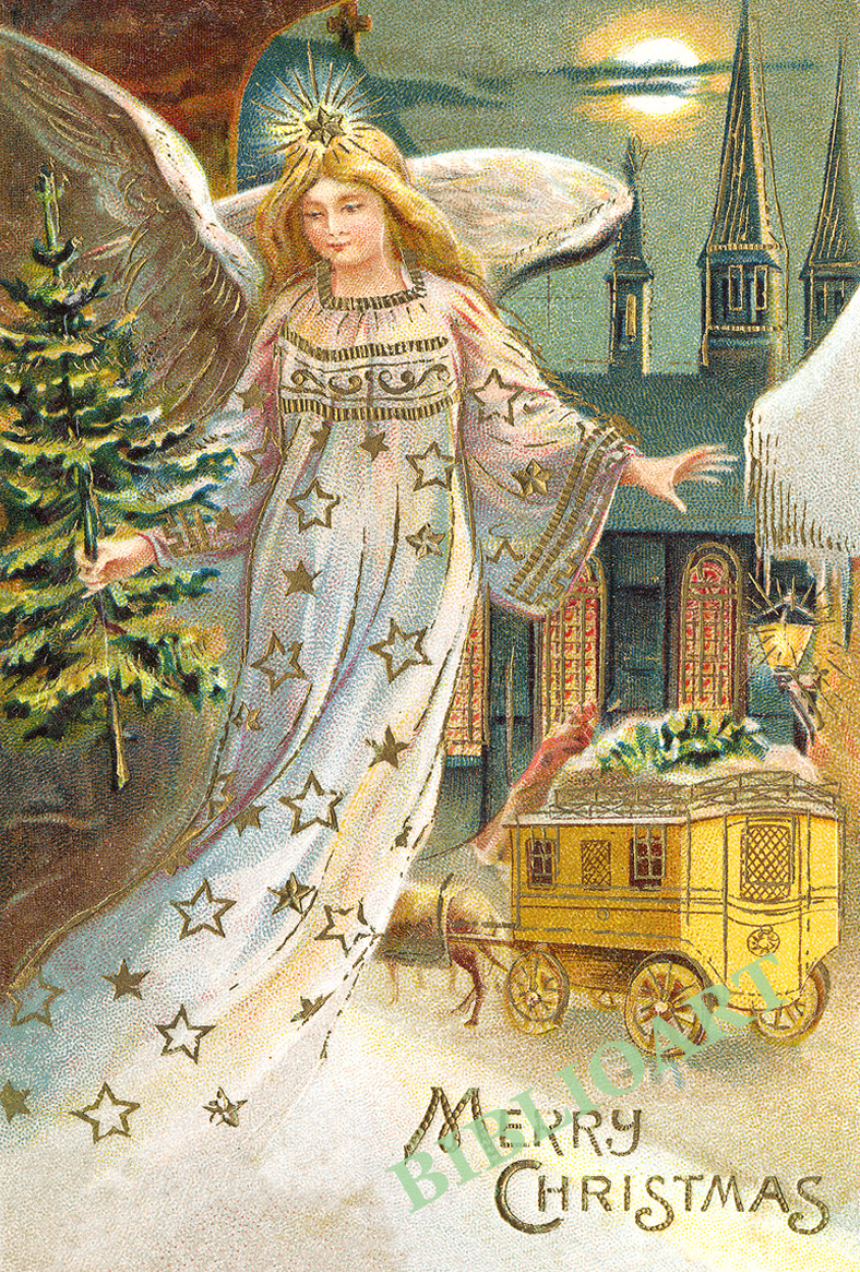 クリスマスカード−天使